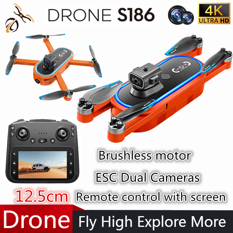 Drone Gimbal - 2025 S186 Drone Professionale 4K HD