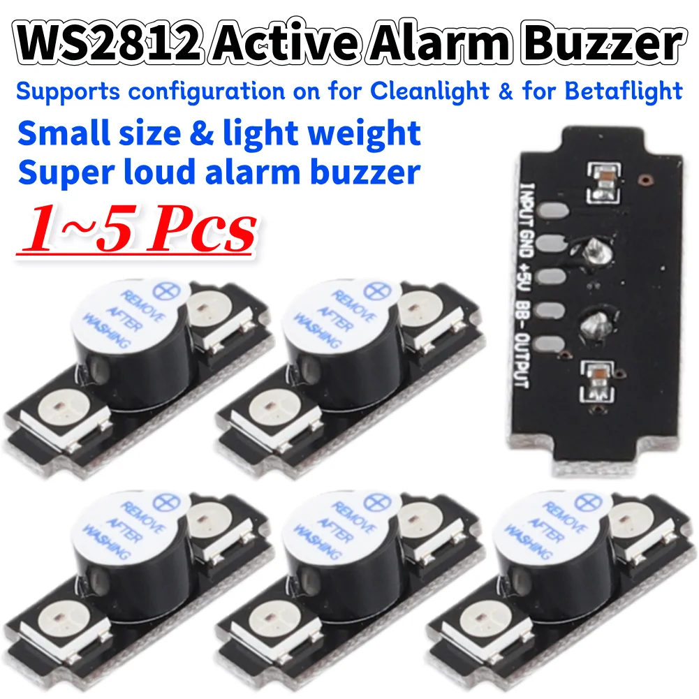 Drone Buzzer - WS2812 Cicalino di allarme attivo Colorato