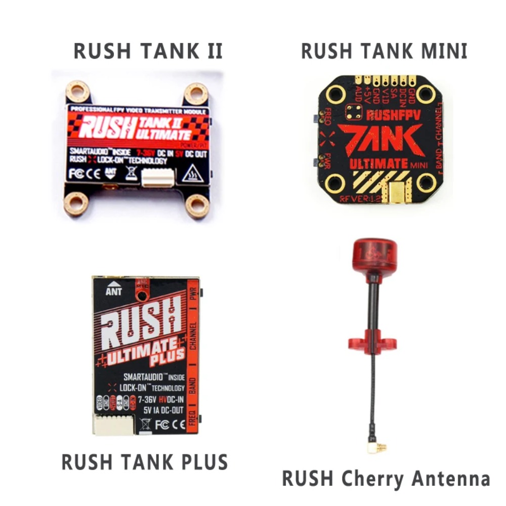 Drone Frame - RUSH TANK Ultimate II/Mini/PLUS/Solo VTX 5.8GHz