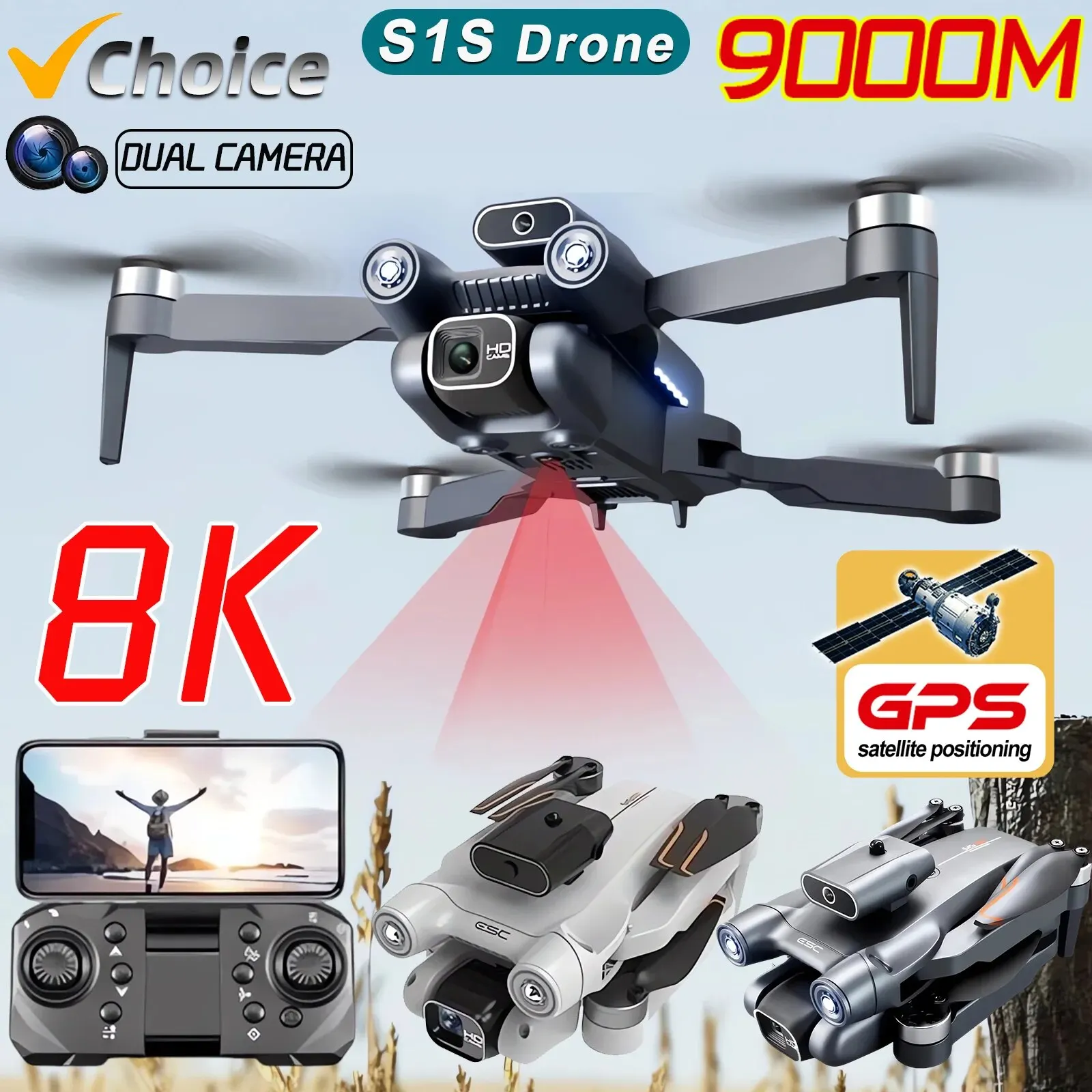 Nuovo S1S 5G GPS Drone Camera  - Drone Gps Module recensione e prezzo
