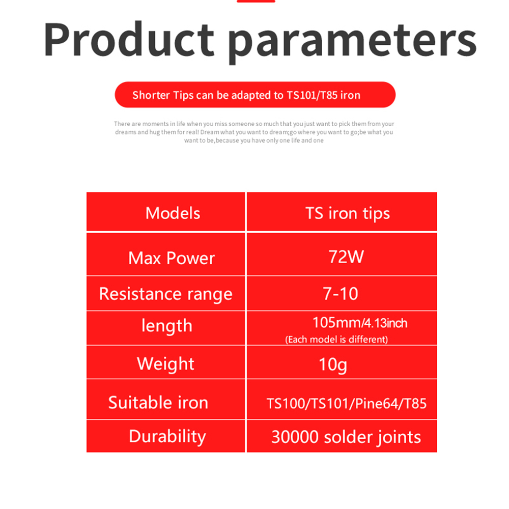 TS101/TS100/T85 Punte per sald - Drone Buzzer recensione e prezzo